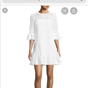Kate Spade lace flounce shift dress